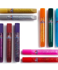 ELMERS E199 Elmer's 3D Washable Glitter Glue Pens, Classic Rainbow, Pack of 10 Pens - Great For Making Slime 33 9114efQao L