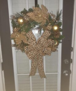 National Tree Company Pre-Lit Artificial Christmas Wreath, Green, Elegance, White Lights, Decorated with Pine Cones, Berry Clusters, Ball Ornaments, Christmas Collection, 24 Inches 24 Inch Wreath with 50 Battery-Operated Warm White LED Lights 21 9117ae2HG5L