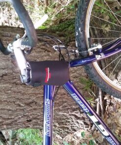 Bushwhacker Shasta Black - Insulated Bike Water Bottle Holder w/ 20 oz. BPA Free Bottle - Two Point Bicycle Frame & Handlebar Attachment w/Belt Loop No Screws Hardware Required Cycling 26 9119QzsIWJL