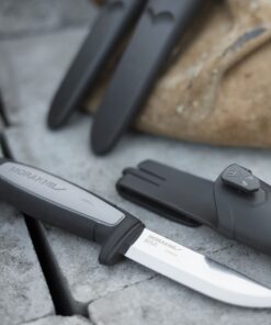 Morakniv Craftline Robust Fixed-Blade Knife with Carbon Steel Blade and Combi-Sheath, 3.6 Inch 24 911BKBnQAsL