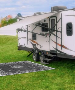 Camco 42853 Oriental Awning Leisure Mat-Charcoal 9' X 12' 9' x 12' Charcoal Oriental 12 911DM pCnUL