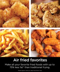 Ninja AF101 Air Fryer that Crisps, Roasts, Reheats, & Dehydrates, for Quick, Easy Meals, 4 Quart Capacity, & High Gloss Finish, Grey 35 911LxsOy5gL