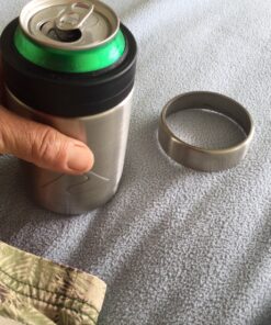 Ozark Trail 12 Ounce Double Wall Can Cooler Cup, Silver Top - 2 Pack 12 911PExjbwkL