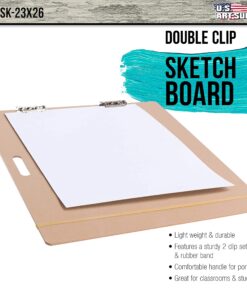 U.S. Art Supply 23" x 26" Artist Sketch Tote Board - Great for Classroom, Studio or Field Use 23"x26" 22 911W6xhW1DL