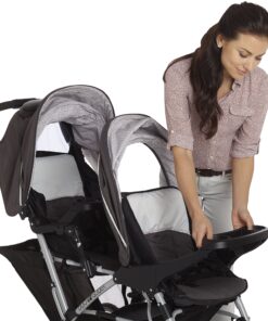 Graco DuoGlider Double Stroller | Lightweight Double Stroller with Tandem Seating, Glacier 52 911X9qndz8L