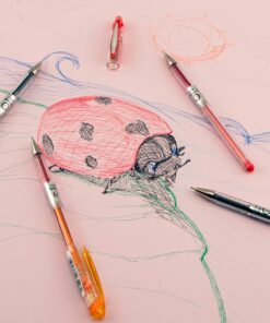 Pentel Arts Slicci 0.25 mm Extra Fine Gel Pen, Assorted Ink, 8 Pack (BG202BP8M) 0.25mm 8 Count (Pack of 1) 25 911YKNpaLJL