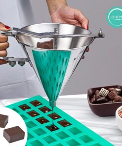 Alternative view of O'Crème Rectangle Caramel Candy Silicone Molds - Commercial and Non-Commercial Use - Square Molds for Chocolate Truffles, Ganache, Jelly, Candy, Pralines and Caramels