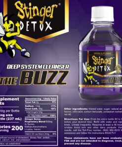Stinger Detox Buzz 5X Extra Strength Drink – Grape Flavor – 8 FL OZ - 2 Pack 8 Fl Oz (Pack of 2) 24 911a4fAbSsL 1