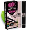 400X Pure Silk Fiber Lash Mascara [Ultra Black Volume and Length], Longer & Thicker Eyelashes, Waterproof, Long Lasting, Instant & Very Easy to Apply, Smudge-proof, Hypoallergenic, Cruelty & Paraben Free (Mia Adora) Ultra Carbon Black