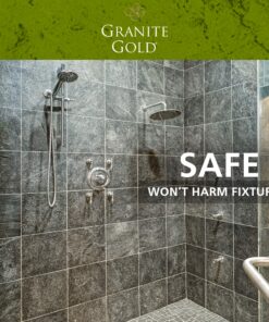 Granite Gold Shower Cleaner Spray for Quartz, Granite, Marble, Ceramic, and Other Stone Tub Surfaces, Made in the USA, 24 Ounces, Gold 11 911mC2 4EL