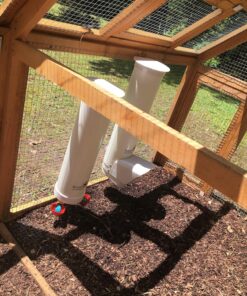 Royal Rooster Chicken Feeder and Waterer Set - Includes 1 Gallon Waterer with 2 Cups and 7lb Feeder for Chickens - Chicken Coop Accessories with Hanging Chicken Poultry Feeder and Chicken Waterer Kit 2-Cup Waterer 51 911pFJzlQGL