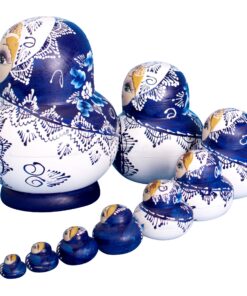 YAKELUS Russian Nesting Dolls Russian Dolls Matryoshka Doll Russian Dolls for Kids for Adults 10 Piece Set Handmade 1070 1070 (10 Piece) 13 911rd0iw9DL