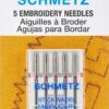 Euro-Notions Embroidery Machine Needles, Size 11/75, 5/pkg,Silver 1 Pack 6 911u kv6NxL