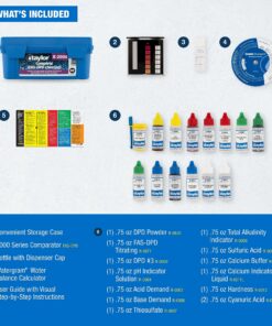 TAYLOR TECHNOLOGIES INC K-2006 TEST KIT COMP CHLORINE FAS-DPD 15 911up7XRkcL