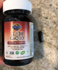 Garden of Life Vegetarian Omega 3 6 9 Supplement - Raw CoQ10 Chia Seed Oil Whole Food Nutrition with Antioxidant Support, 60 Capsules 25 911xZJPOgxL