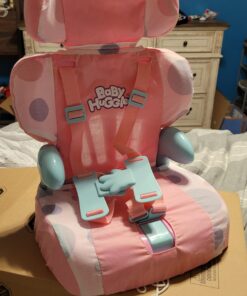 Casdon Baby Huggles Toys - Pink Booster Seat - Car Seat For Dolls with Adjustable Headrest & Buckles - Fits Dolls Sizes Up to 14" - Suitable for Preschool Toys - Playset for Children Aged 3+ 32 912 Kv46ToL