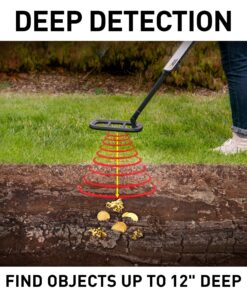 NATIONAL GEOGRAPHIC PRO Series Metal Detector - Ultimate Treasure Hunter with Pinpointer, Large Waterproof 10" Coil - Lightweight and Collapsible for Easy Travel (Amazon Exclusive) 27 9122UG 6wpL