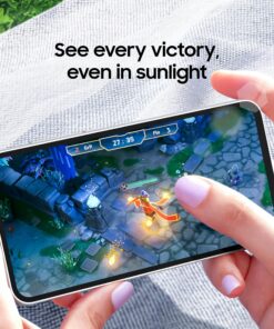 SAMSUNG Galaxy S23 FE Cell Phone, 256GB, Unlocked Android Smartphone, Long Battery Life, Premium Processor, Tough Gorilla Glass Display, Hi-Res 50MP Camera, US Version, 2023, Graphite S23 FE Only 12 9125w3g3bL