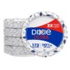 Dixie Ultra Paper Plates, 10 1/16 inch, Dinner Size Printed Disposable Plate, 172 Count (4 Packs of 43 Plates), Packaging and Design May Vary, Blue,White 36 9129hh7McEL