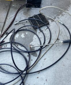 Sewer Jetter Kit 1/4" NPT x 50' Hose & 4.5 Orifice Button Nose Nozzle 4000 PSI 1/4 in. 39 912DrTGNYdL