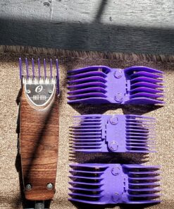 Andis 01415 Master Dual Magnet Large Comb Set - Crafted with High-Grade Metal, Contains 4 Different Size Combs - Providing a Comfortable & Snag-Free Experience - Purple 4-Comb Set 18 912Homb1L5L