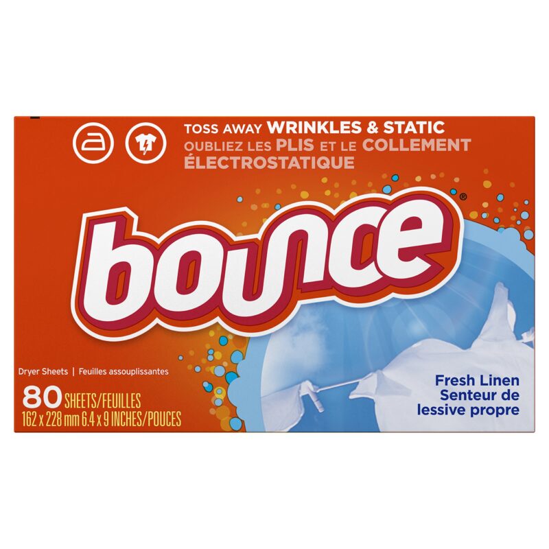 Catalog 6 Bounce Fabric Softener Dryer Sheets, Fresh Linen, 80 Count (Pack of 3)
