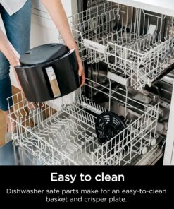 Ninja AF101 Air Fryer that Crisps, Roasts, Reheats, & Dehydrates, for Quick, Easy Meals, 4 Quart Capacity, & High Gloss Finish, Grey 39 912UFBdRwcL