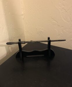 Eforlife 8" Wand Stand Black Wood Mini Samurai Sword Stand Wakizashi Tanto Blade Holder Dagger Dispaly Stand Short Sword Rack 22 912ZnoN3ZwL