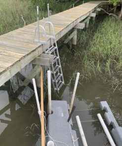 RecPro 5 Step Removable Boarding Boat Ladder | AL-A5 | Marine Pontoon Boat Dock | Heavy Duty Aluminum 31 912cBgTQL