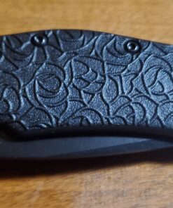 Kershaw Kuro Tanto Black Serrated Pocket Knife, 3.1” Steel Blade with Assisted Opening, Glass-Filled Nylon Handle with Deep-Carry Pocketclip, Small Folding Knife 41 912knU7dLRL