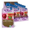 Plum Organics Stage 2 Organic Baby Food - Apple, Raspberry, Spinach, and Greek Yogurt - 3.5 oz Pouch (Pack of 12) - Organic Fruit and Vegetable Baby Food Pouch Apple, Raspberry, Spinach & Greek Yogurt 28 912nqVRkJyL 1