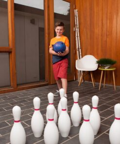 Champion Sports Rubber Bowling Ball: Lightweight Soft Ball for Training & Kids Games 14 912qILPb L