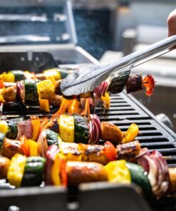 All-Clad Professional Tools with Case Stainless Steel BBQ Tool Set 4 Piece Pots and Pans, Cookware Silver 12 912tKWOwOL