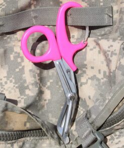Trauma Shears with Carabiner - Stainless Steel Bandage Scissors for Surgical, EMT, EMS, Medical, Nursing, and Veterinary Use, First Aid Supplies and Accessories, 7.5-inch, Pink 1 Count (Pack of 1) 26 912tTP6th3L