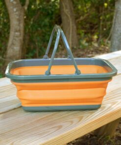 ustFlexWare Collapsible Sink with 2.25 Gal Wash Basin for Washing Dishes and Person During Camping, Hiking and Home 29 913 YWcl7wL