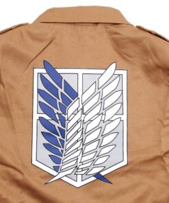 Alternative view of IDS Home Halloween Fashion Cloak Cape Hooded Jacket Scouting Legion Freedom Cosplay Costume Clothes Medium Khaki