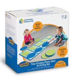 Learning Resources Ten-Frame Floor Mat Activity Set, Math Skills, 22 Pieces, Ages 5+ 14 913CmwhXt5L