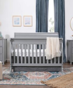 DaVinci Kalani 4-in-1 Convertible Crib in Grey, Greenguard Gold Certified 33 913DbfXsq0L