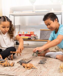 PREXTEX 10'' Dinosaur Figures - 12 Plastic Dinosaur Toys for Boys & Girls - Assorted Dinosaurs Include T-Rex & More - Dinosaur Toys for Kids 3-5+ 10 Pack - 8-10 Inch Assorted 25 913FmryhO6L