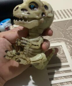 WowWee Untamed Skeleton Raptor by Fingerlings – Gloom (Sand) – Interactive Collectible Dinosaur 24 913K8WDbCSL