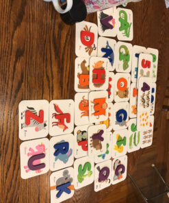 LIKEE Alphabet Number Flash Cards Wooden Letter Puzzle ABC Sight Words Match Games Counting Board Preschool Educational Montessori Toys for Toddlers Boys Girls 3+ Years (36 Cards& 37 Block) 40 913MfC7PzcL