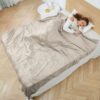 Electric Heated Blanket 72"x84" Full Size with 4 Heating Levels and 10 Hours Auto-Off Large Oversized Heating Blanket with Soft Plush Fabric for Bedding - Beige Full(72"x84") 6 913ZOZYxjVL