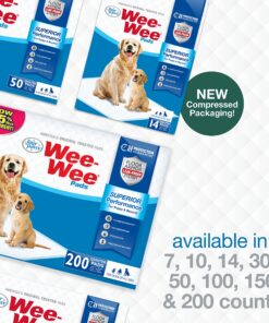 Four Paws Wee-Wee Superior Performance Pee Pads for Dogs - Dog & Puppy Pads for Potty Training - Dog Housebreaking & Puppy Supplies - 22" x 23" (150 Count),White 150 26 913bcf44MVL