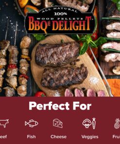 BBQr's Delight Wood Smoking Pellets - Super Smoker Gift Value Pack - 1 Lb. Bag - Apple, Sugar Maple, Savory Herb, Orange, Black Walnut, and Cherry Gift set 1 11 913imayZaHL
