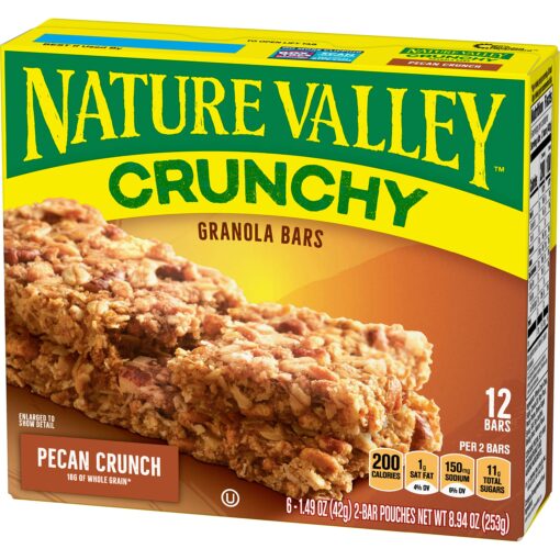 Nature Valley Crunchy Granola Bars, Pecan Crunch, 6 Count