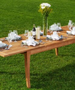 Grade-A Teak Wood Extra Large double extension 122" Atnas Rectangle Dining Table #WFDT122AT 5 913lElrdBDL