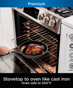 Ninja C39600 Foodi NeverStick Premium Hard-Anodized 13-Piece Cookware Set, Guaranteed to Never Stick, Nonstick, Durable, Oven Safe to 500°F, Grey 47 913rGz1krpL 1