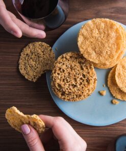 ParmCrisps - Original Cheese Parm Crisps, Made Simply with 100% REAL Parmesan Cheese |Healthy Keto Snacks, Low Carb, High Protein, Gluten Free, Oven Baked, Keto-Friendly| 3oz (Pack of 4) 11 913uOg8OyVL