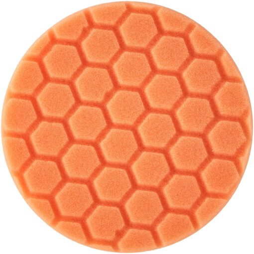 Chemical Guys BUFX_102_HEX5 Hex-Logic Medium-Heavy Cutting Pad, Orange, 5.5" Pad made for 5" backing plates, 1 Pad Included 5 Inch