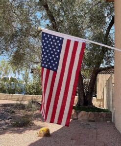 6ft Spinning Flag Pole – White 28 9144jVeYuNL